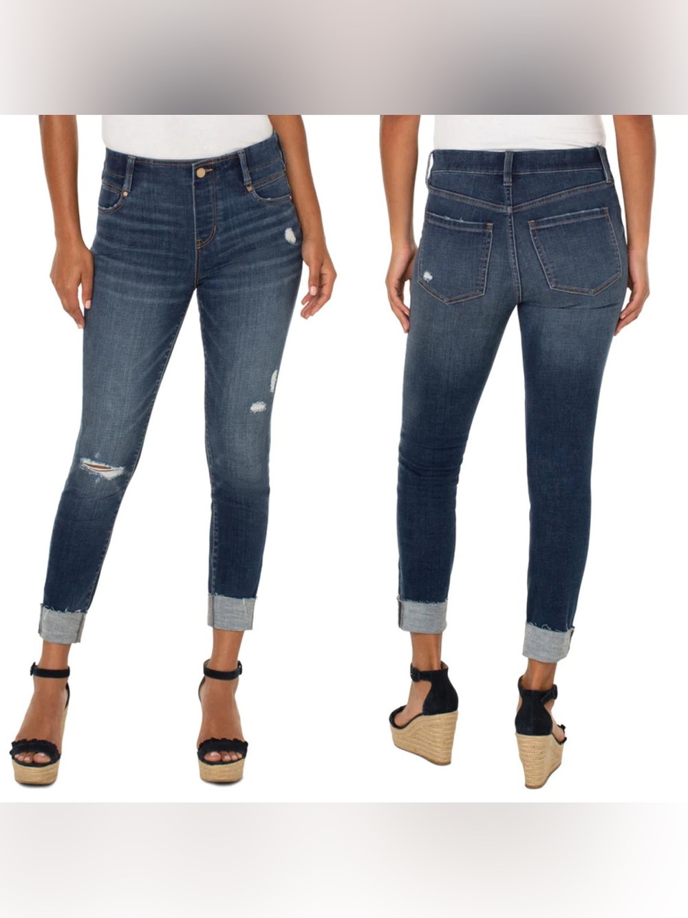 Liverpool Gia Glider Crop Skinny Jean, 22W